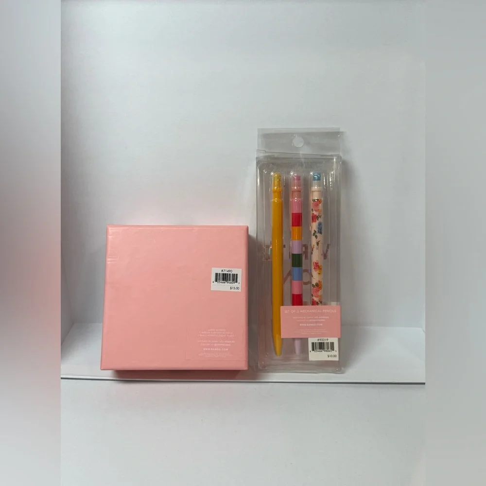 ban.do Stationery Bundle –Happy Hour Deluxe Notepad Set + Mechanical Pencils NEW